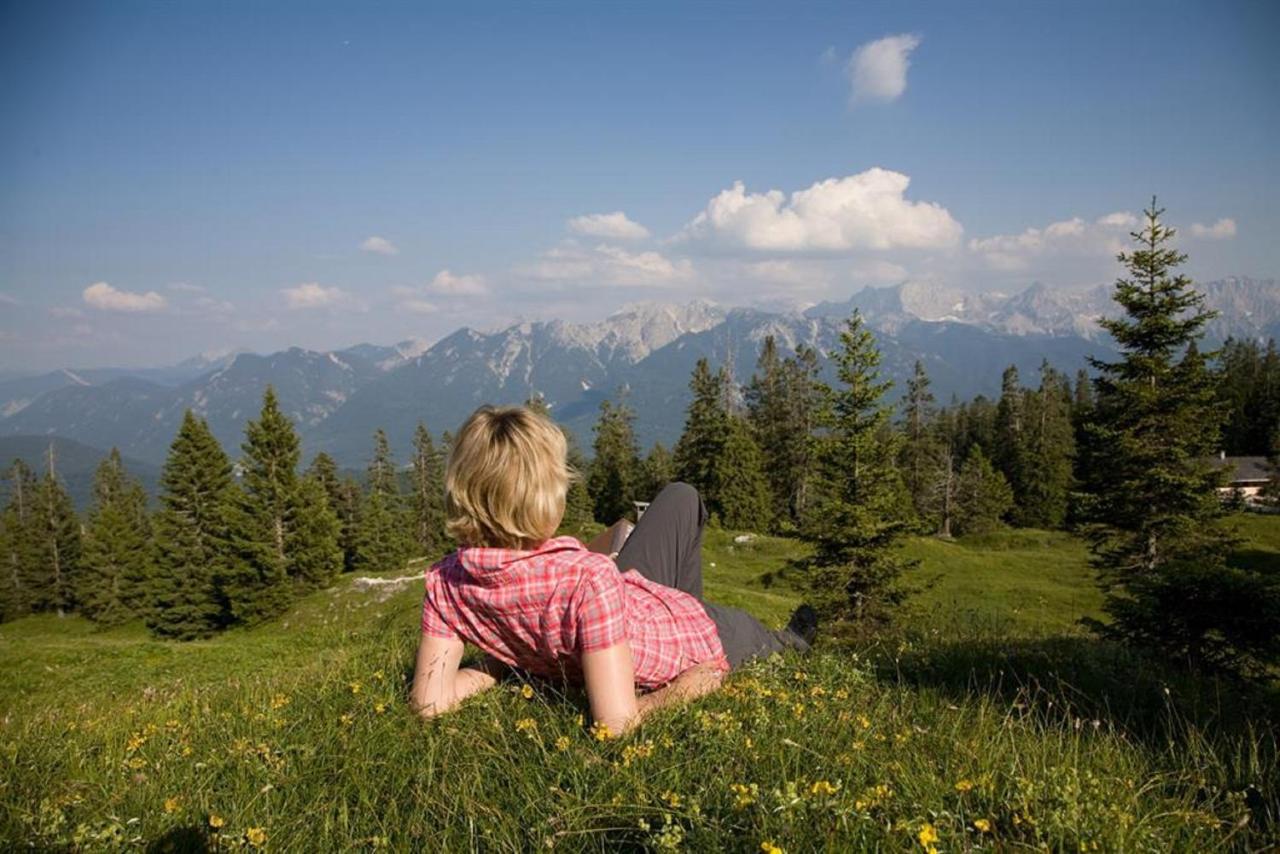 Ferienwohnung Alpenwelt Wallgau Luaran gambar